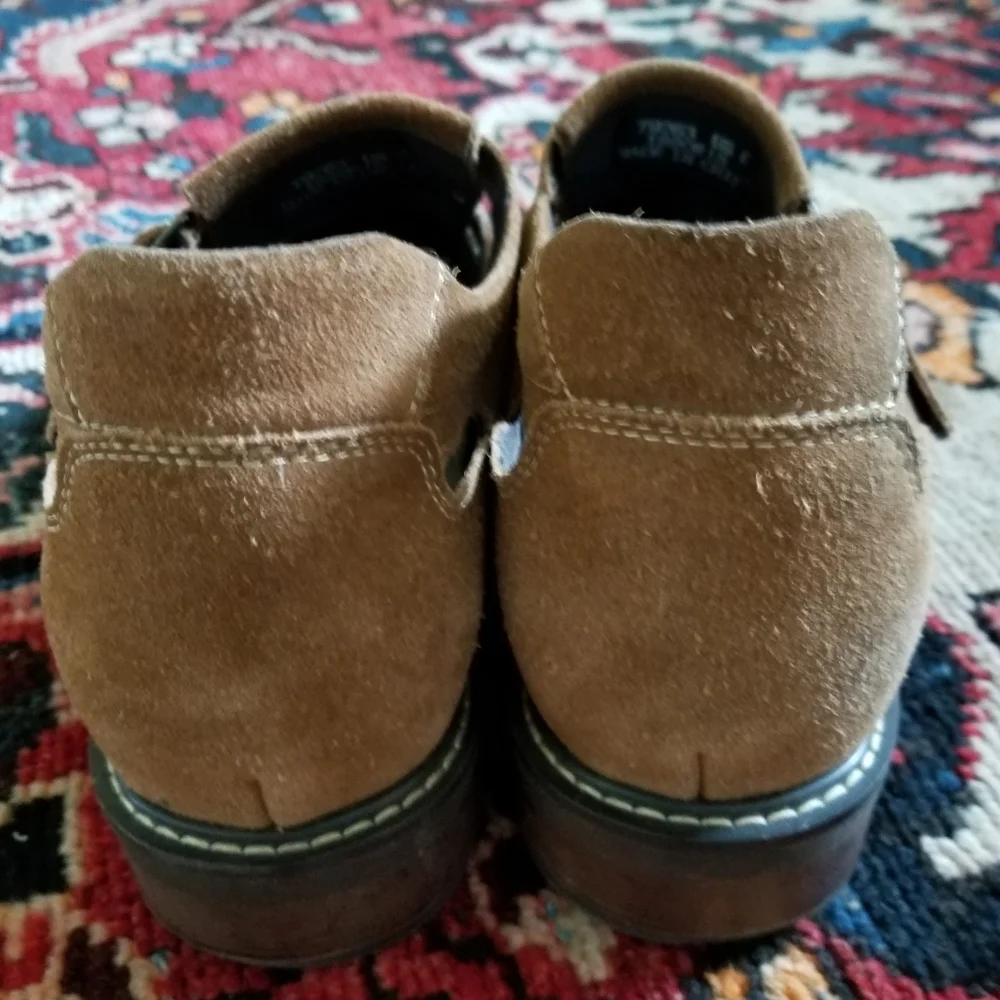 Calto Fisherman Sandals suede shoes brown, Lifters sz 8